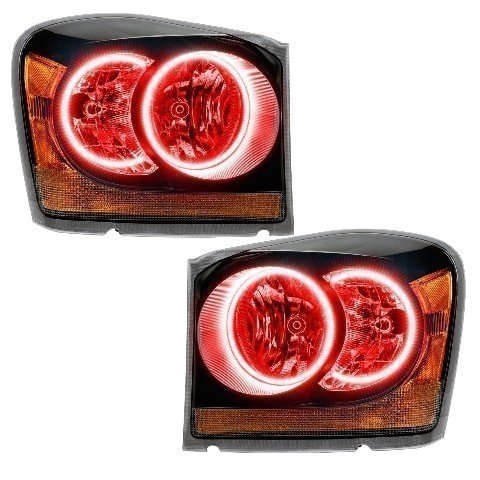 For 2004-2006 Dodge Durango SMD Headlights - Black Oracle