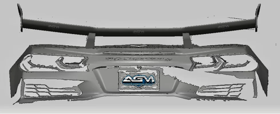 2023-2024 C8 Corvette Z06/ERay AGM ZR1 Spoiler (Visible Carbon/Carbon Flash Metallic)