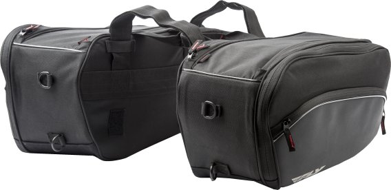 Fly Racing Street 20L Saddlebags (Black)