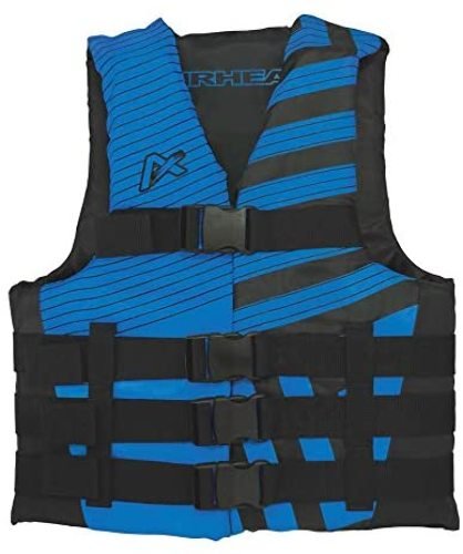 Airhead Trend Life Jacket Black/Sky Blue Men's S/M U.S. Coast Guard Approved