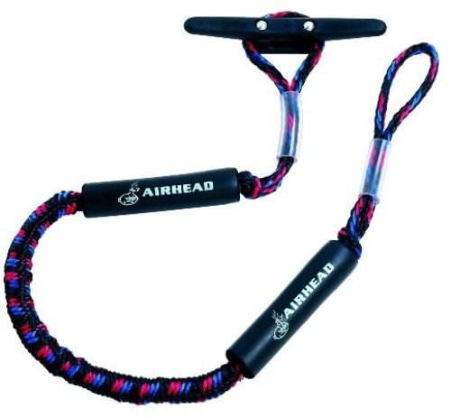Airhead Bungee Dock Line 5 ft for Boats and PWCs with 2150 lbs Break Strength and Foam Floats