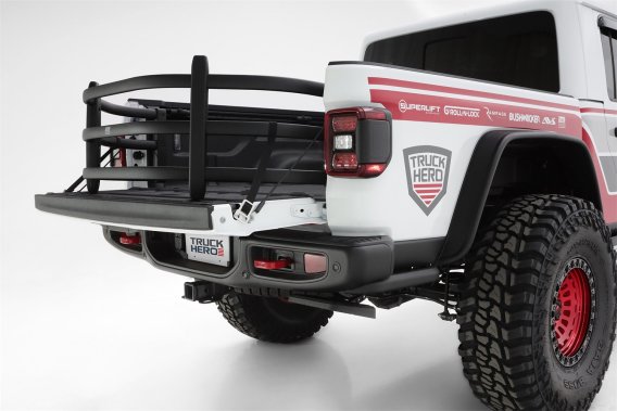 2020-2025 Jeep Gladiator AMP Research BedXtender HD Sport Truck Bed Tailgate Extender Black