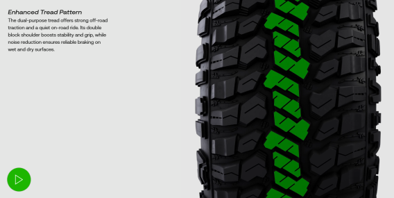 Avix TRAILTEK RT Rugged Terrain Tire – LT265/70R17 123/120Q E 10-Ply