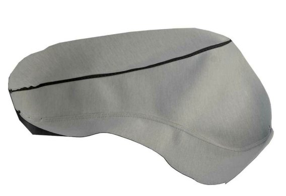 2016-2023 Camaro Console Lid Cover Carbon Fiber Beige Stitch