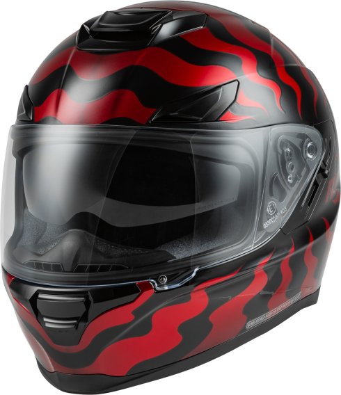 Fly Racing 73-8393S Sentinel Venom Helmet Red/Black Sm