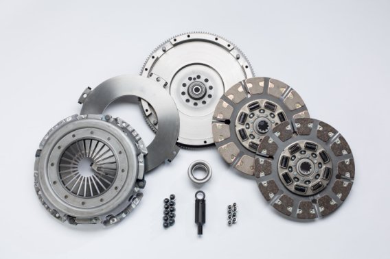 1999-2003 Ford F-250/F-350/F-450/F-550 South Bend Clutch Stage 4 Street Dual Disc Clutch Kit 650H...
