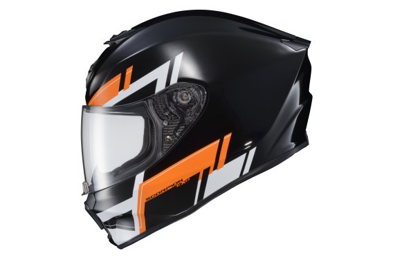 ScorpionEXO R420 Full Face Adult Street Motorcycle Helmet with Bluetooth Ready Speaker Pockets DO...