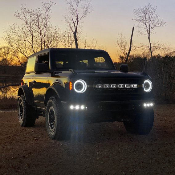 ORACLE Lighting 2021-2024 Ford Bronco Triple LED Fog Light Kit for Steel Bumper