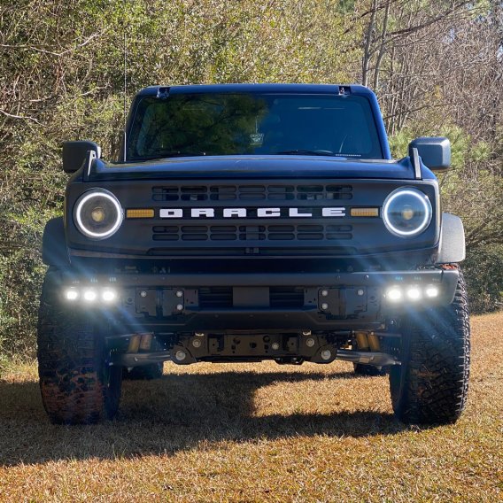 ORACLE Lighting 2021-2024 Ford Bronco Triple LED Fog Light Kit for Steel Bumper