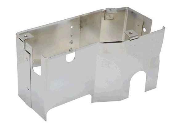 C3 1968-1969 Corvette Distributor Top Shield Box 3x2 Lower With Clip Installed