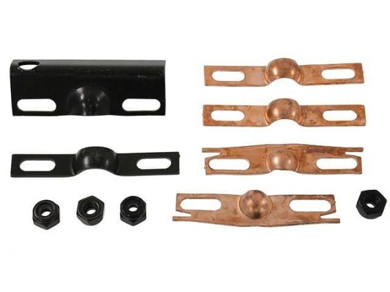 C3 1968-1982 Corvette Windshield Wiper Motor Transmission Copper Plated Steel Pivot Plates