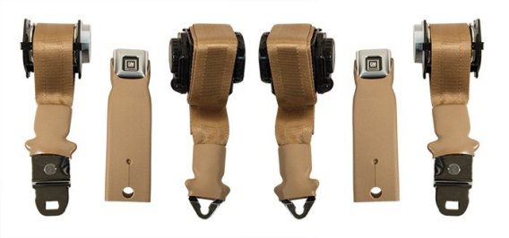 C3 1972-1973 Corvette Replacement Premium Dual Retractor Seat Belts