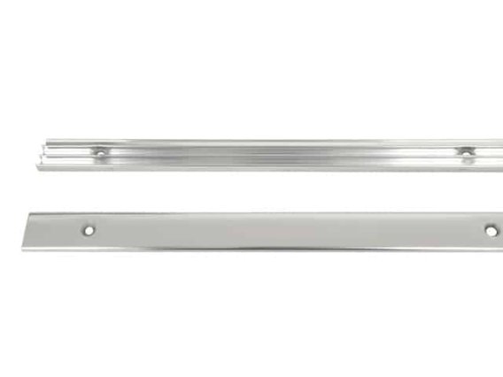 C3 1978-1982 Corvette Door Sill Plate Pair Clear Anodized Aluminum