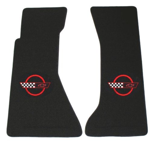 1985 C4 Corvette Floor Mats with Embroidered Logo