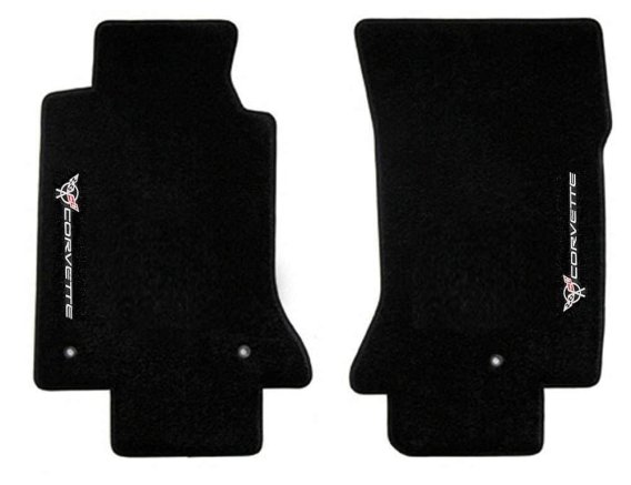 C5 Corvette Lloyd Classic Loop Front Floor Mats Sideways Corvette Lettering