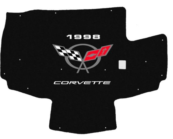 1997-2004 Corvette C5 Replacement Hood Liner w/Color Logo Emblem