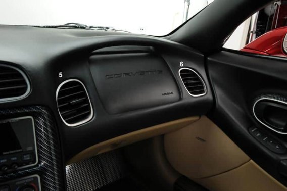 C5 Corvette Complete Stainless Steel Dash Trim Kit