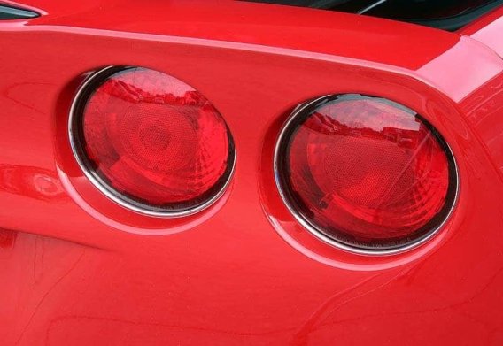 2005-2013 C6 Corvette Chrome Vinyl Taillight Trim Kit