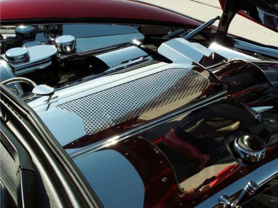 C6 Corvette Polished Stainless Perforated Plenum Cover