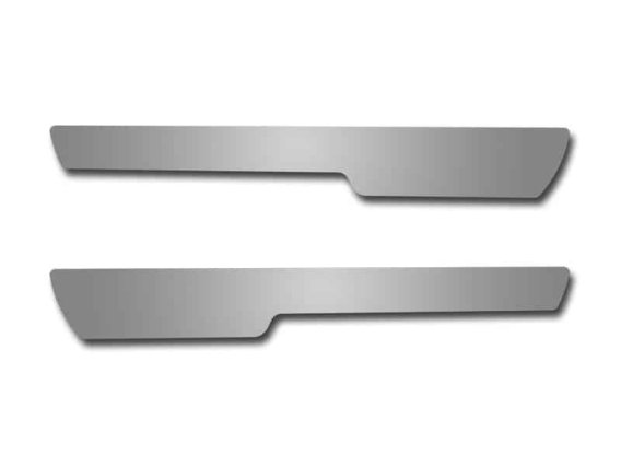 C6 Corvette Polished Stainless Stock Doorsill Pad Inserts