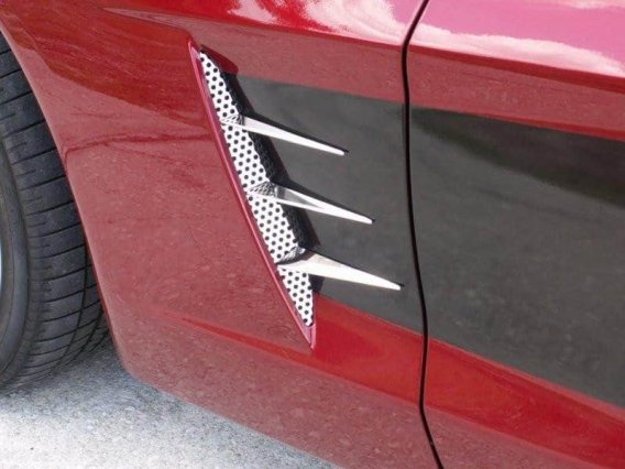 C6 Corvette Stainless Vent Spears with Mesh