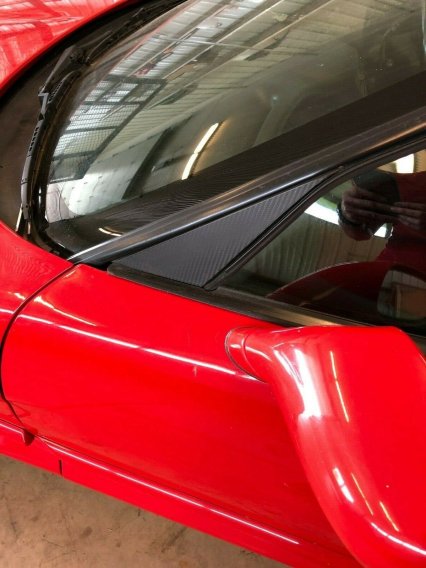 2005-2013 C6 Corvette Vinyl Carbon Fiber A Pillar Overlay