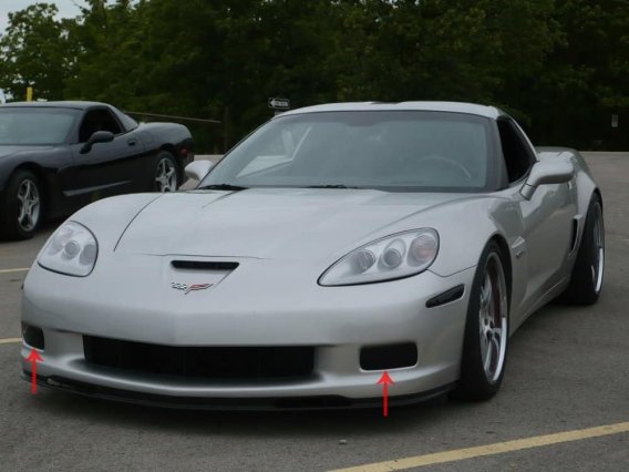 C6 Corvette Z06 Grand Sport Driving Light Blackout Kit