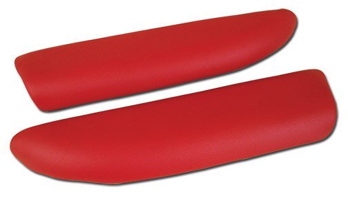 C6 Corvette Leather Armrest Pads Red