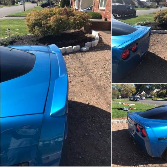 C6 Corvette ZR1 Painted Rear Spoiler