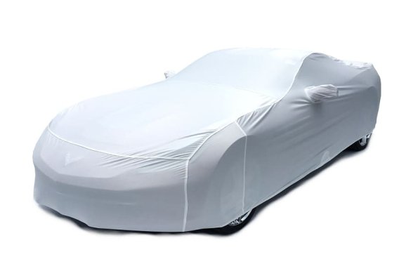 C7 Corvette Indoor Car Cover Arctic White Color Matched