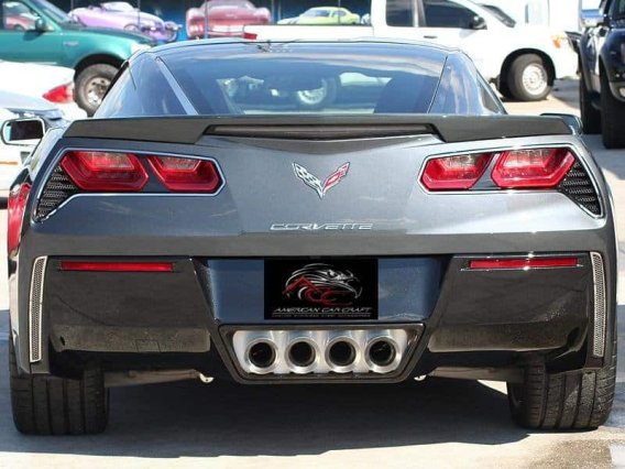 C7 Corvette Stainless Steel Exhaust Filler Panel 