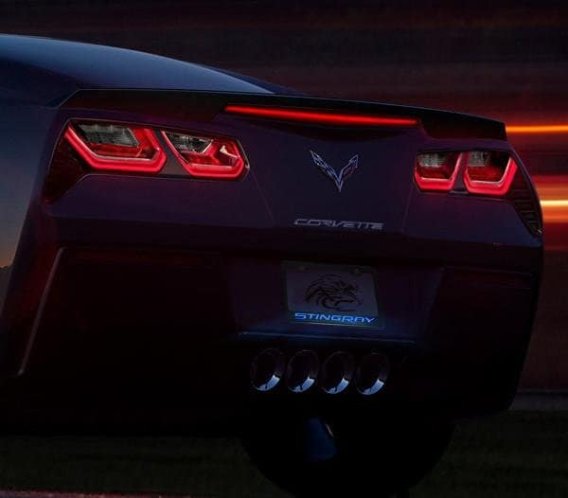 C7 Corvette Illuminated Stingray License Plate Frame