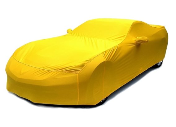 C7 Corvette Indoor Car Cover Corvette Racing Yellow Color Matched