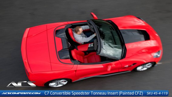 C7 CORVETTE STINGRAY SPEEDSTER TONNEAU INSERT W/ REAR GLASS