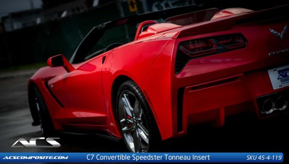 C7 CORVETTE STINGRAY SPEEDSTER TONNEAU INSERT W/ REAR GLASS