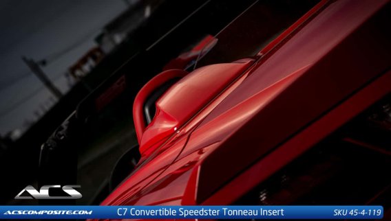 C7 CORVETTE STINGRAY SPEEDSTER TONNEAU INSERT W/ REAR GLASS