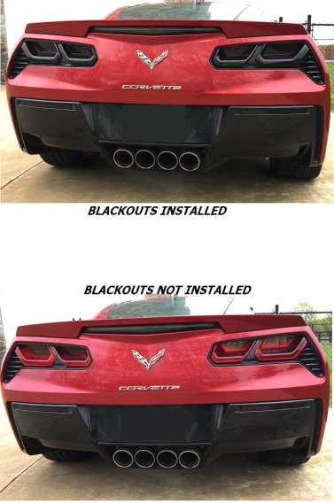 C7 BLACKOUTS INSTALLED AND NOT INSTALLED