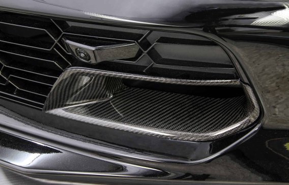 2015-2019 C7 Corvette Z06 and Grand Sport Carbon Fiber Front Brake Duct Inserts