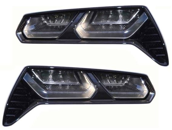 C7 2014-2018 Corvette Z06 Clear Tail Lights Pair