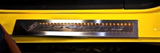 2014-2019 C7 Corvette LED Illuminated Logo Door Sill Plates