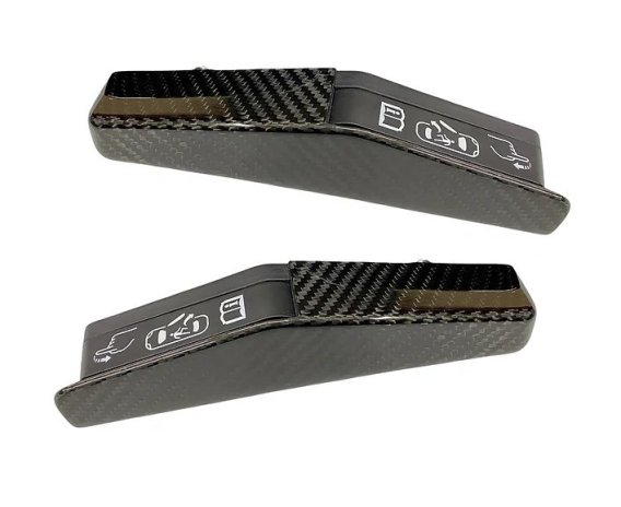 2020-2025 Corvette C8 AGM Carbon Fiber Emergency Door Release Covers Set