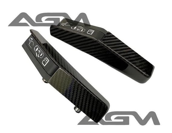 2020-2025 Corvette C8 AGM Carbon Fiber Emergency Door Release Covers Set