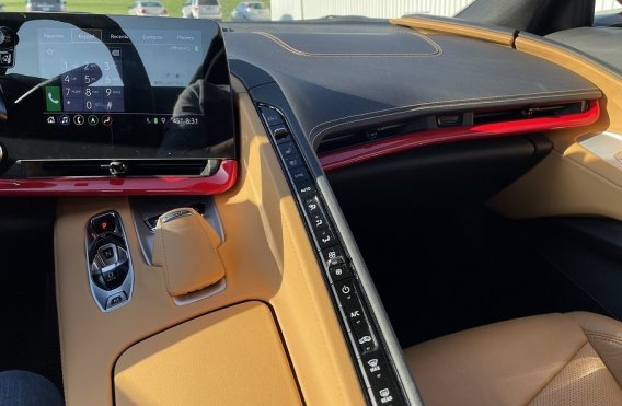 2020-2025 Corvette C8 Body Color Painted Dash Infotainment Center Trim