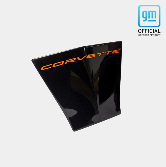 2020-2023 C8 Corvette Front Bumper License Tag Insert CORVETTE Logo