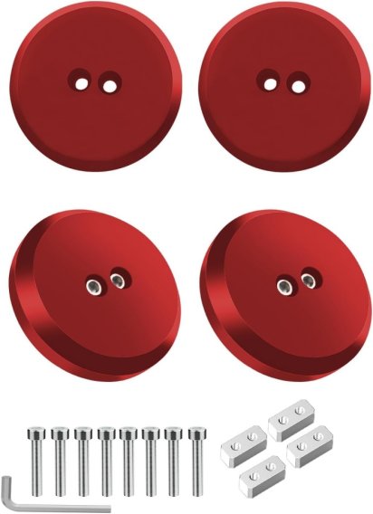 2020-2024 Corvette C8 Billet Aluminum Lock In Place Jacking Pucks Pad Set