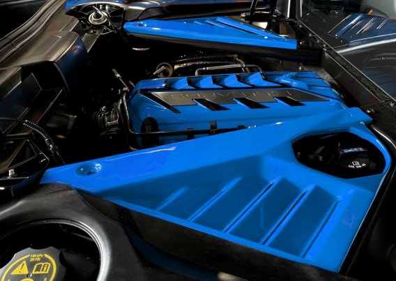 C8 Corvette Painted Engine Bay Compartment Filler Covers