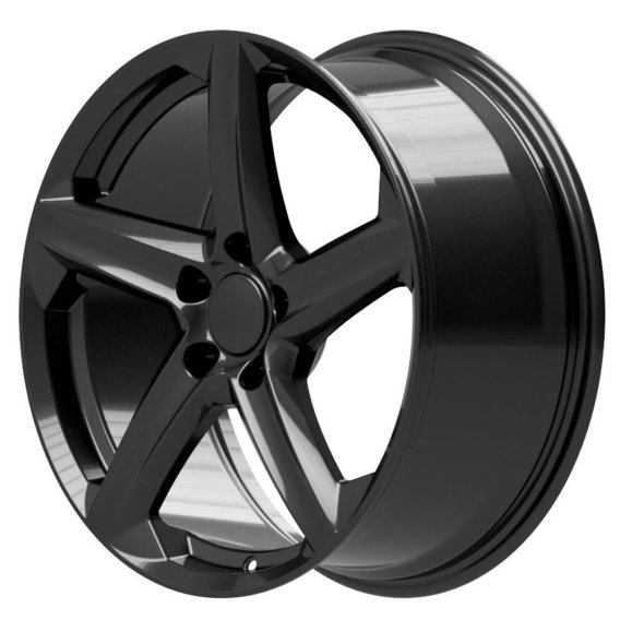 2020-2023 C8 Corvette Reproduction Replica Gloss Black 5-Spoke Rim Wheel 19x8.5