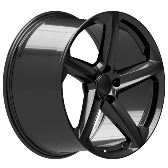 2020-2023 C8 Corvette Reproduction Replica Gloss Black 5-Spoke Rim Wheel 20x11