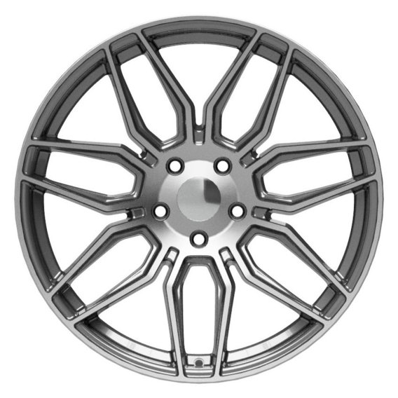 2020-2023 C8 Corvette Reproduction Replica Gunmetal Machined Rim Wheels Package