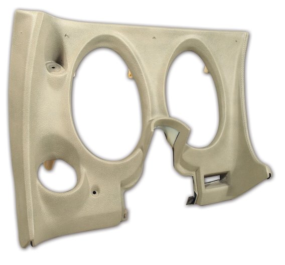 CCD Dash Pad Neutral Lower LH W/Air Conditioner For 1974-1975 Corvette